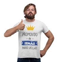 Camiseta Promovido a Irmão mais velho Adulto Branca