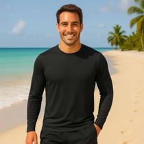 Camiseta Proteção Praia Solar UV Térmica Masculina PLT ML 358