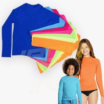 Camiseta Proteção UV Térmica Solar Manga Longa Infantil PLT 353