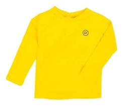 Camiseta proteção UV50+ infantil amarelo manga longa