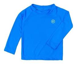 Camiseta proteção UV50+ infantil azul manga longa