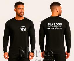 Camiseta Proteção UV50+ Personalizada com Sua Logo Manga Longa Camiseta Proteção UV50+ Personalizada com Sua Logo Manga Longa