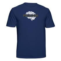 Camiseta Psicologia Estudo dos Processos Mentais Psicologo Cor:Azul MarinhoTamanho:GG