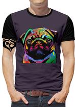 Camiseta Pug Masculina Cachorro Cão Animal Blusa