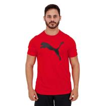 Camiseta Puma Active Big Logo Masculina - Vermelho