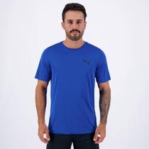 Camiseta Puma Active Small Logo Azul e Preta