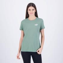Camiseta Puma Ess+ Embroidery Feminina Verde