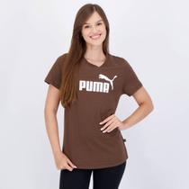 Camiseta Puma ESS Logo Tee Feminina Marrom