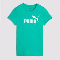 Camiseta Puma Ess no 1 Logo Tee Feminina Verde Camiseta Puma Ess no 1 Logo Tee Feminina Verde