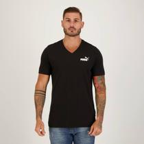 Camiseta Puma ESS V Neck Preta Camiseta Puma ESS V Neck Preta
