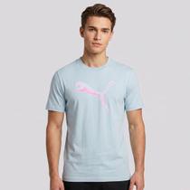 Camiseta Puma Graphic Cat Logo Verde