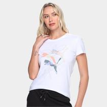 Camiseta Puma Graphics Branded Leaf Feminina