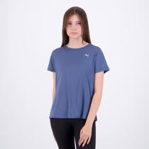 Camiseta Puma Graphics Run Foverer Feminina Azul Camiseta Puma Graphics Run Foverer Feminina Azul