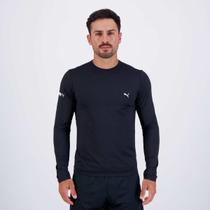 Camiseta Puma Manga Longa UV50+ Preta Camiseta Puma Manga Longa UV50+ Preta