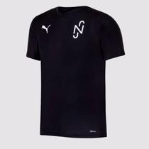Camiseta Puma Neymar JR NJR Teamliga Core Juvenil Preta e Branca