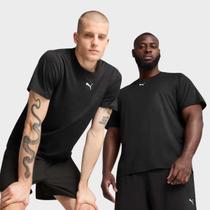 Camiseta Puma Tad Essentials Heather Preta Camiseta Puma Tad Essentials Heather Preta