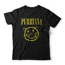 Camiseta Purrvana Studio Geek Casual Camiseta Purrvana Studio Geek Casual