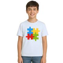 Camiseta Quebra Cabeça Autista Estampa Personalizada