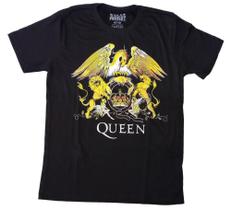 Camiseta Queen Preta Freddy Mercury Rock Progressivo BO580 RCH