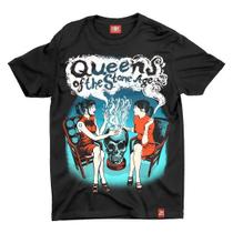 Camiseta Queens Of The Stone Age Talking Skull Camiseta Queens Of The Stone Age Talking Skull