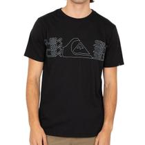 Camiseta Quiksilver Big Block Preto Camiseta Quiksilver Big Block Preto