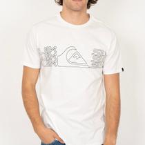 Camiseta Quiksilver Big Block SM26 Masculina Snow White Camiseta Quiksilver Big Block SM26 Masculina Snow White