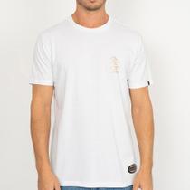 Camiseta Quiksilver Chrome Three Logo PS WT26 Branco Camiseta Quiksilver Chrome Three Logo PS WT26 Branco
