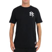 Camiseta Quiksilver Emb Three Logo WT25 Masculina Preto