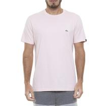 Camiseta Quiksilver Embroidery Color Masculina Rosa Claro