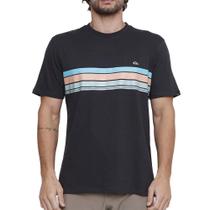 Camiseta Quiksilver Everyday Stripe SM25 Masculina Cinza