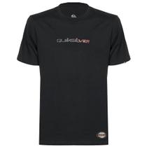 Camiseta Quiksilver Gradient Type New Wave WT25 Preto Camiseta Quiksilver Gradient Type New Wave WT25 Preto