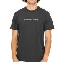 Camiseta Quiksilver Gradient Type New Wave WT26 Preto