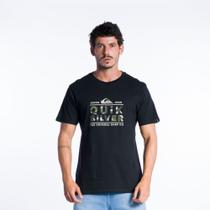 Camiseta Quiksilver Logo Print Extra Grande Camiseta Quiksilver Logo Print Extra Grande