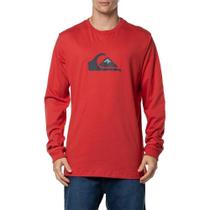 Camiseta Quiksilver Manga Longa Comp Logo WT24 Vermelho