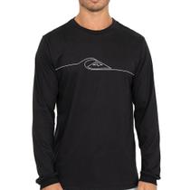 Camiseta Quiksilver Manga Longa New Lines I WT26 Preto Camiseta Quiksilver Manga Longa New Lines I WT26 Preto