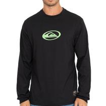 Camiseta Quiksilver ML Domed Logo Flaming Heat WT26 Preto Camiseta Quiksilver ML Domed Logo Flaming Heat WT26 Preto