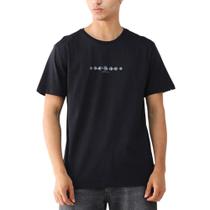 Camiseta Quiksilver Moon Fase Preta Camiseta Quiksilver Moon Fase Preta
