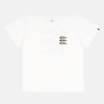 Camiseta quiksilver original m/c vertical logo areia