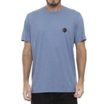 Camiseta Quiksilver Patch Round Masculina Azul Mescla Camiseta Quiksilver Patch Round Masculina Azul Mescla