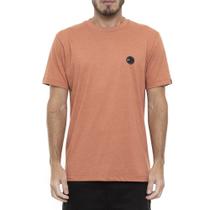 Camiseta Quiksilver Patch Round Masculina Telha Mescla Camiseta Quiksilver Patch Round Masculina Telha Mescla