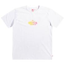Camiseta Quiksilver Quik X Stranger Things Branco Camiseta Quiksilver Quik X Stranger Things Branco