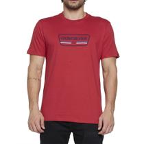 Camiseta Quiksilver Range Life Front SM25 Masculina Vermelho Camiseta Quiksilver Range Life Front SM25 Masculina Vermelho