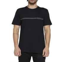 Camiseta Quiksilver Speed Stripe SM25 Masculina Preto