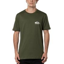 Camiseta Quiksilver Step Up Verde Militar Camiseta Quiksilver Step Up Verde Militar