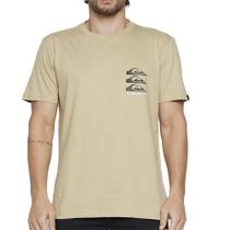 Camiseta Quiksilver Vertical Logos SM25 Masculina Caqui