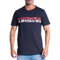 Camiseta Quiksilver Word Block SM24 Masculina Marinho
