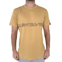 Camiseta Quiksilver Word Block WT25 Masculina Caqui