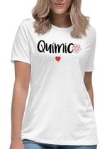 Camiseta química curso faculdade camisa profissão love