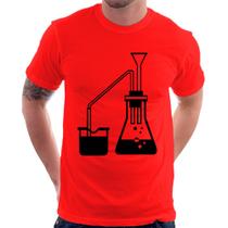 Camiseta Química Erlenmeyer e Bequer - Foca na Moda