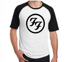 Camiseta Raglan 100% Algodão - FF Foo Fighters - Mikonos
